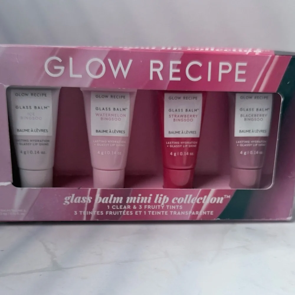 Glow Recipe Glass Balm Mini Lip Collection 4pc Set BNIB